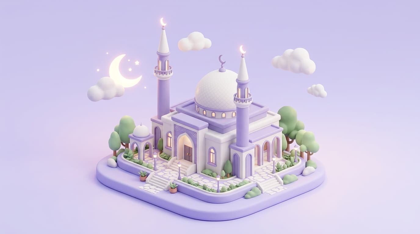 3D Mosque Illustration